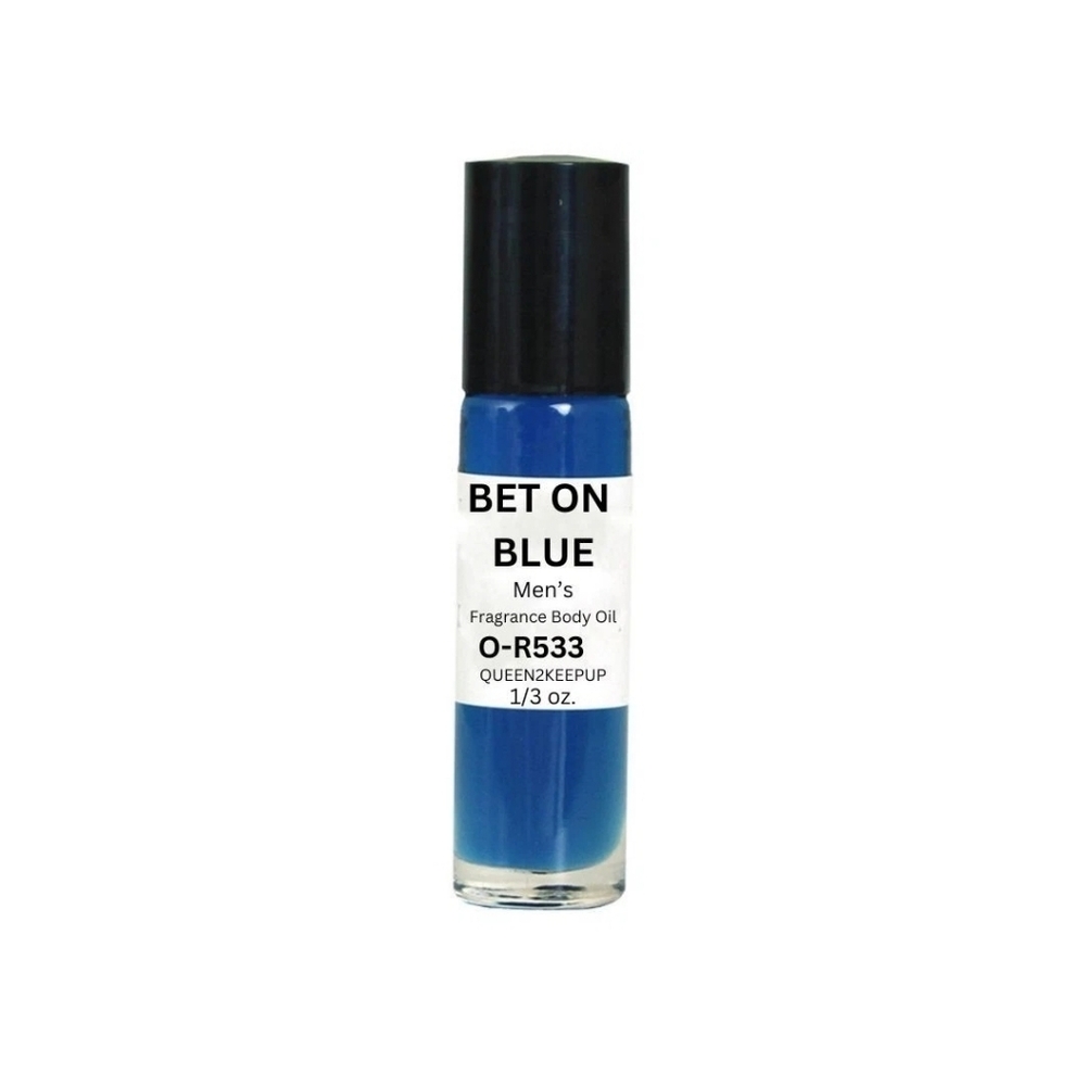 Bet on Blue (Men) Body Oil 10 ml Fragrance Pure Uncut 1/3 oz Roll-On Scent